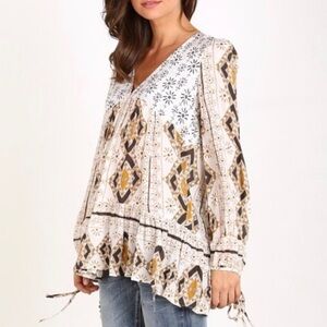 Free People “Down by the Bay” tunic blouse